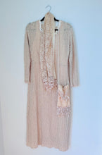 Load image into Gallery viewer, Vintage Lace Dress with Matching Slip, Scarf and Bag