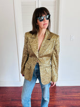 Load image into Gallery viewer, Vintage Sophie Sitbon Gold Lace Blazer