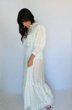 Load image into Gallery viewer, Edwardian Lace Wedding Gown