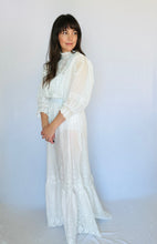 Load image into Gallery viewer, Edwardian Lace Wedding Gown