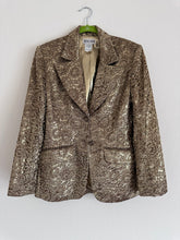 Load image into Gallery viewer, Vintage Sophie Sitbon Gold Lace Blazer