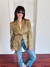 Load image into Gallery viewer, Vintage Sophie Sitbon Gold Lace Blazer