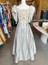Load image into Gallery viewer, Vintage Silver Lamè Gown