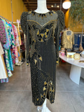 Load image into Gallery viewer, Vintage Rambob Sequin and Beaded Gown