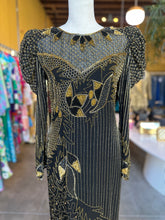 Load image into Gallery viewer, Vintage Rambob Sequin and Beaded Gown