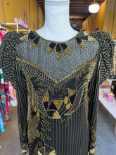 Load image into Gallery viewer, Vintage Rambob Sequin and Beaded Gown