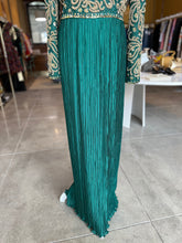 Load image into Gallery viewer, George F. Couture Beaded Plissé Gown
