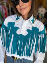 Load image into Gallery viewer, Barbara Shara Custom Cropped Western Shirt