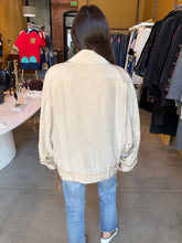 Load image into Gallery viewer, Pearl C Silk Bomber Jacket
