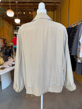 Load image into Gallery viewer, Pearl C Silk Bomber Jacket