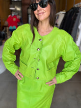 Load image into Gallery viewer, Laurel by Escada Leather Skirt Suit