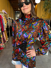 Load image into Gallery viewer, Vintage Silk Wrap Blouse