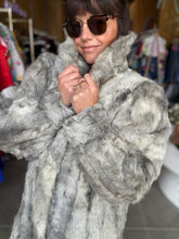 Load image into Gallery viewer, Vintage Silver Persian Lamb Fur Coat