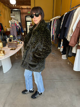 Load image into Gallery viewer, Zadig & Voltaire Leopard Faux Fur Coat