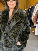 Load image into Gallery viewer, Zadig & Voltaire Leopard Faux Fur Coat