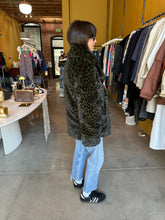 Load image into Gallery viewer, Zadig & Voltaire Leopard Faux Fur Coat