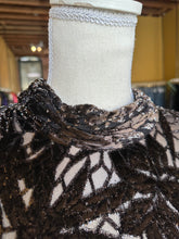 Load image into Gallery viewer, Vintage Velvet Metallic Burnout Dress