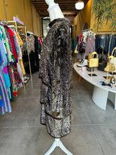 Load image into Gallery viewer, Vintage Velvet Metallic Burnout Dress