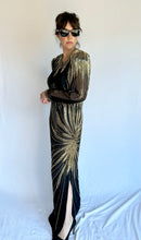 Load image into Gallery viewer, Vintage Black Tie Beaded Dress
