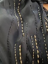 Load image into Gallery viewer, Vintage Black Tie Beaded Dress