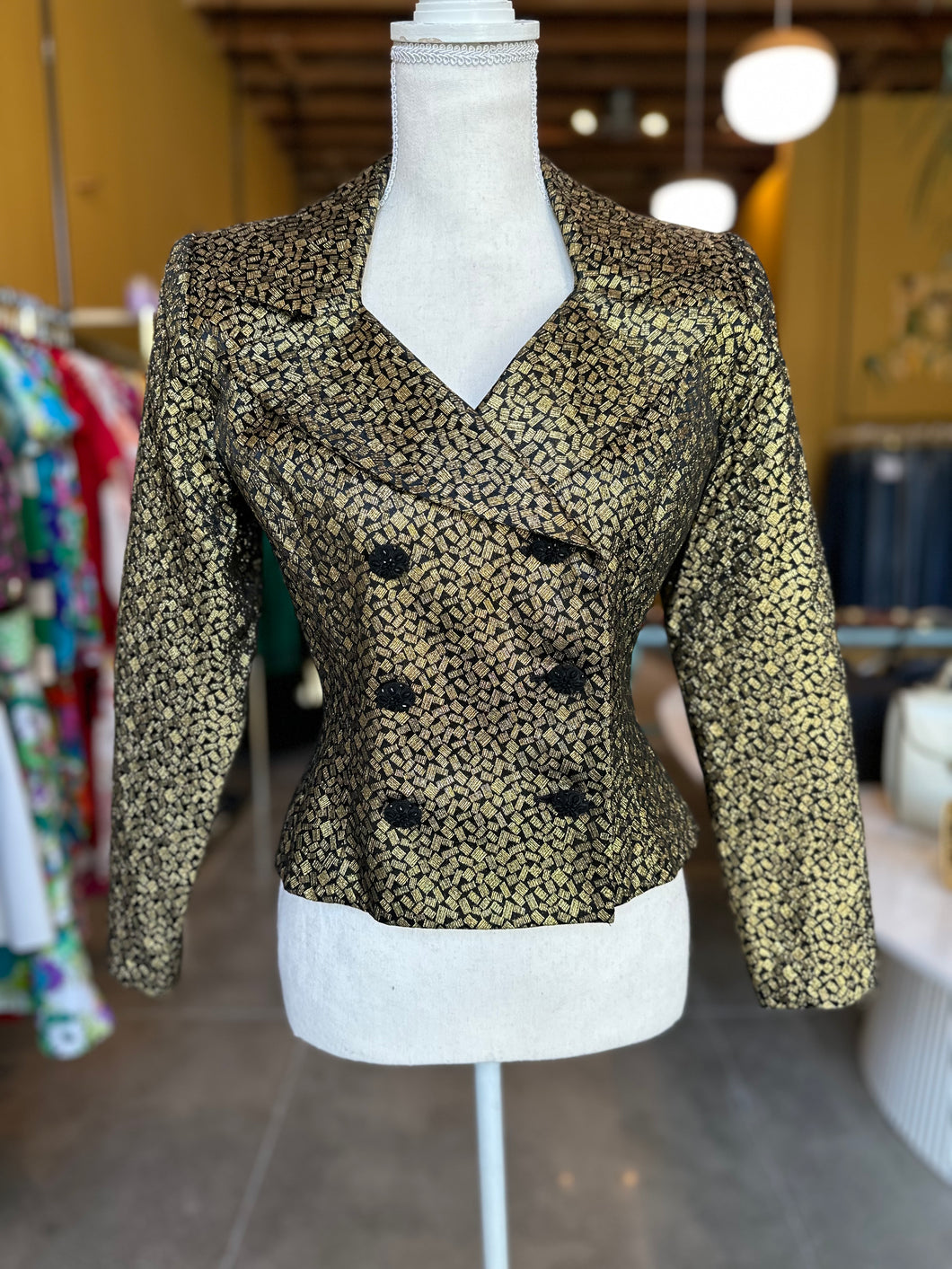 Vintage Lillie Rubin Gold Blazer