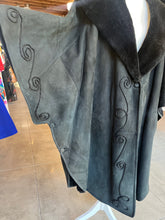 Load image into Gallery viewer, Aegean Designs Suede Shearling Cape
