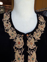 Load image into Gallery viewer, Vintage Velvet and Beaded Jacket
