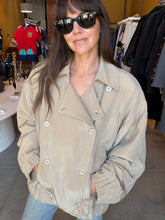 Load image into Gallery viewer, Pearl C Silk Bomber Jacket
