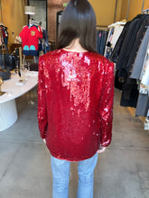 Load image into Gallery viewer, Modi Sequin Silk Blazer
