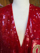 Load image into Gallery viewer, Modi Sequin Silk Blazer
