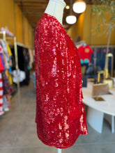 Load image into Gallery viewer, Modi Sequin Silk Blazer
