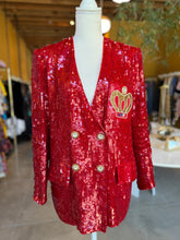 Load image into Gallery viewer, Modi Sequin Silk Blazer
