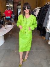 Load image into Gallery viewer, Laurel by Escada Leather Skirt Suit
