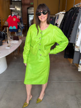 Load image into Gallery viewer, Laurel by Escada Leather Skirt Suit

