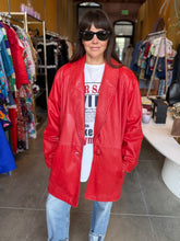 Load image into Gallery viewer, Red Leather Jacket

