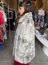 Load image into Gallery viewer, Vintage Silver Persian Lamb Fur Coat
